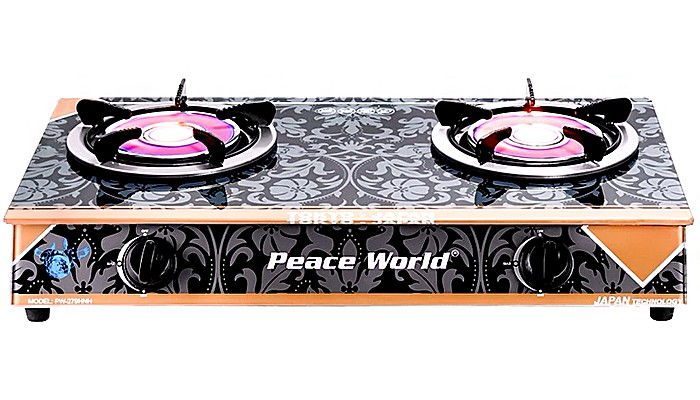 Bếp gas hồng ngoại Peace World PW-279HNH điếu gang