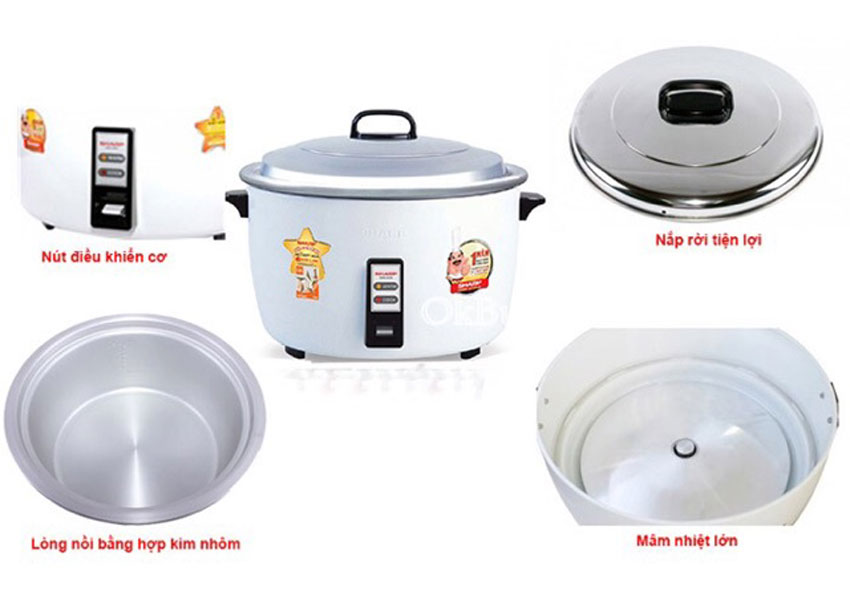 Đánh giá nồi cơm điện Sharp KSH-D1010V