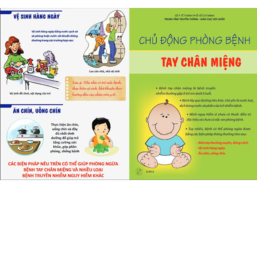 4 bước chăm sóc trẻ bệnh tay chân miệng