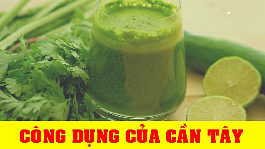 Cách làm nước ép cần tây uống giảm cân