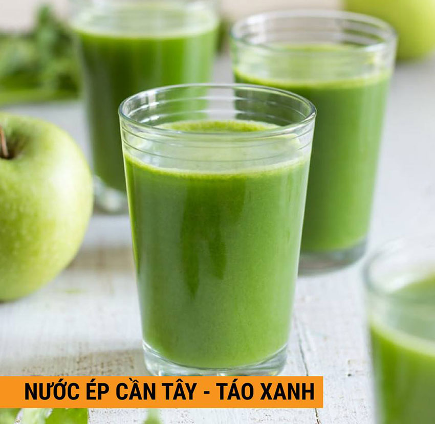 Cách làm nước ép cần tây uống giảm cân