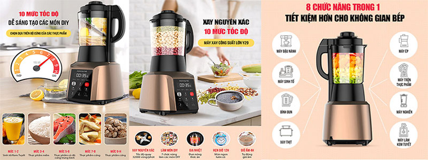 Máy làm sữa hạt đa năng loại nào tốt