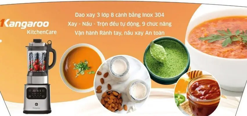 Máy xay nấu đa năng Kangaroo KG175HB1 có ưu điểm gì