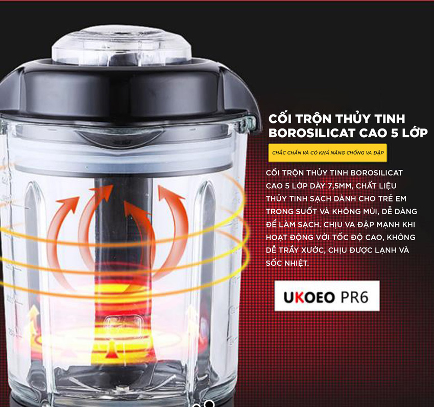 Máy xay nấu đa năng Ukoeo PR6 của nước nào
