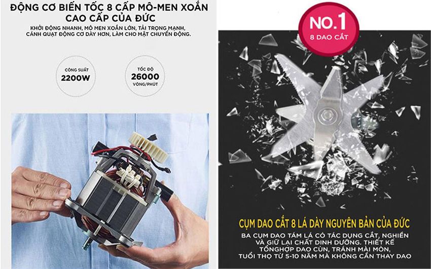 Máy xay nấu đa năng Ukoeo PR6 của nước nào