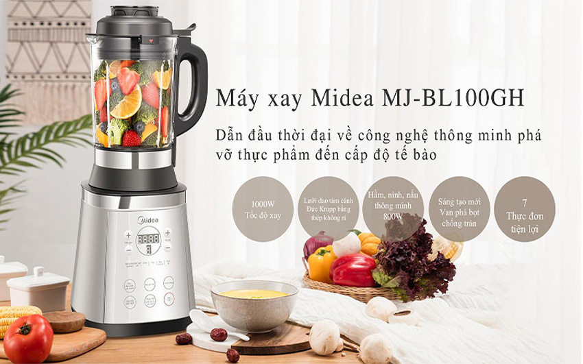 Máy làm sữa hạt Midea MJ-BL100GH có tốt không