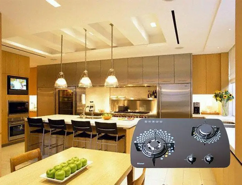 Bếp gas âm Rinnai RVB-6SDR thiết kế đẹp