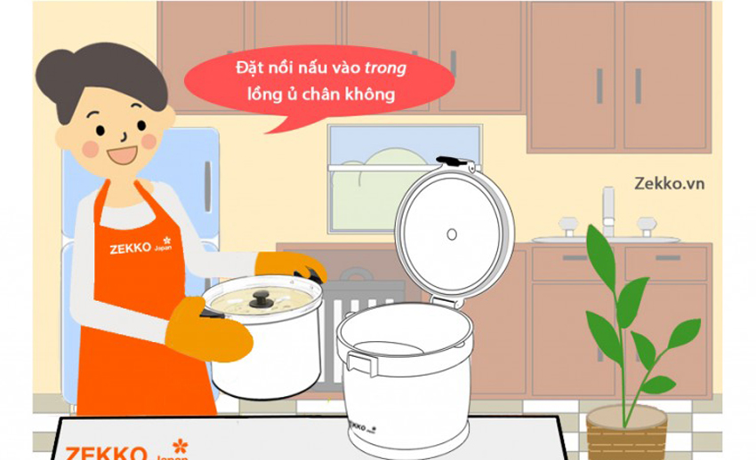 Cách sử dụng nồi ủ nhiệt Comet CM7662