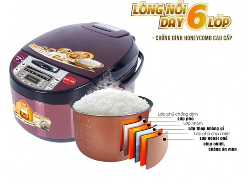 Nồi cơm điện tử Comet CM8086N8 có ưu điểm gì