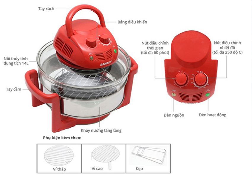 Nên mua lò nướng thùng Sanaky hay lò nướng thủy tinh