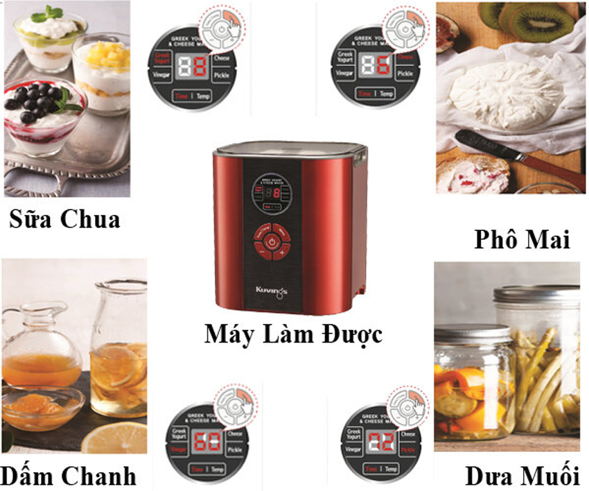 Máy làm sữa chua Kuvings KGC-712CB chất lượng cao