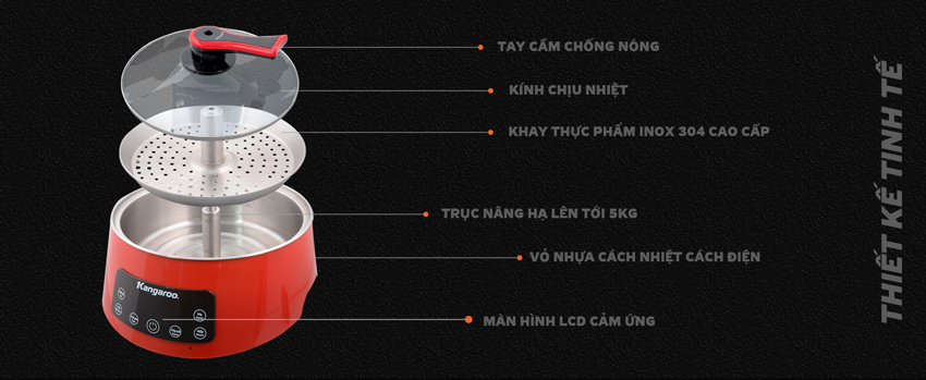 Review nồi lẩu điện Kangaroo KG279