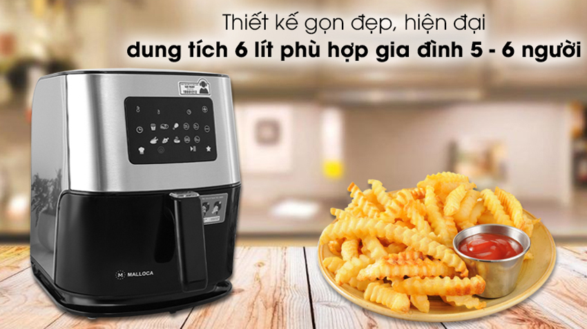 Nồi chiên không dầu điện tử Malloca MAF-06 có tốt không
