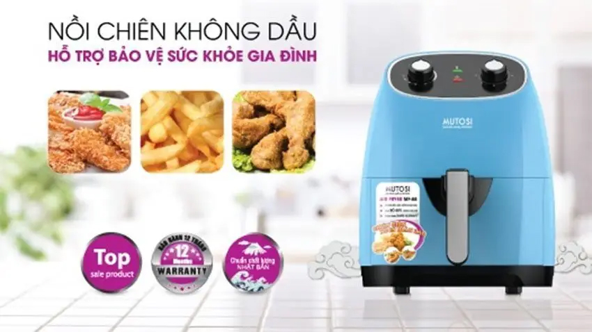 Nồi chiên không dầu Mutosi MF-88 có tốt không