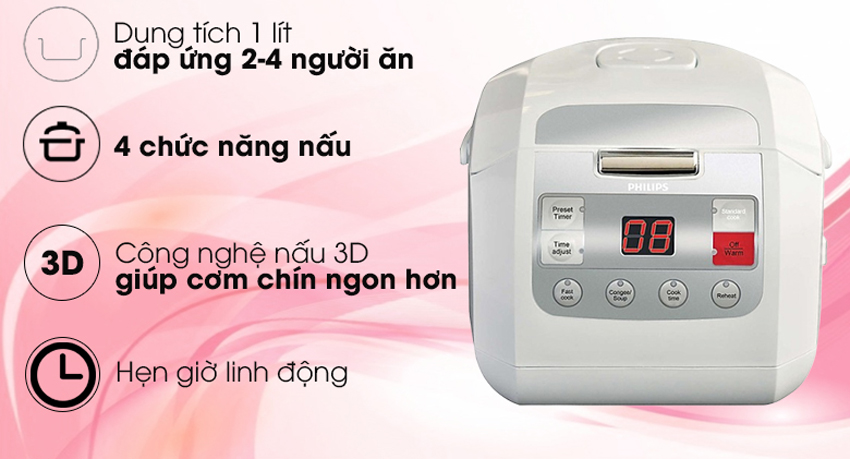 Đánh giá nồi cơm điện Philips HD3030