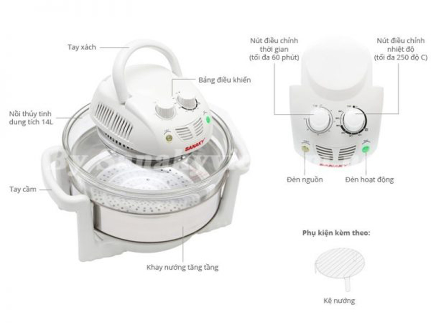 Nên mua lò nướng thùng Sanaky hay lò nướng thủy tinh