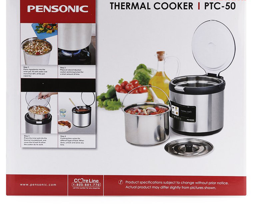 Nồi ủ nhiệt Pensonic PTC-50 sản phẩm chất lượng