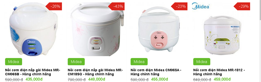 Nồi cơm điện nắp gài Midea MR-CD1816 có tốt không