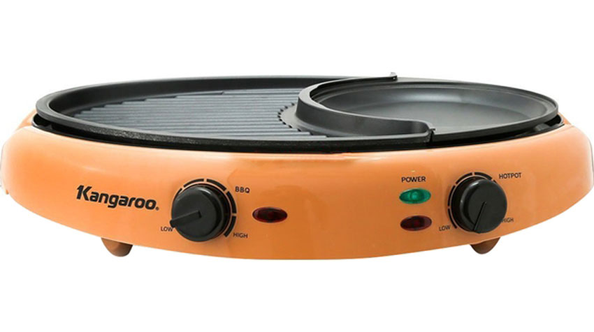 Bếp lẩu nướng Kangaroo KG95N  thiết kế tiện lợi