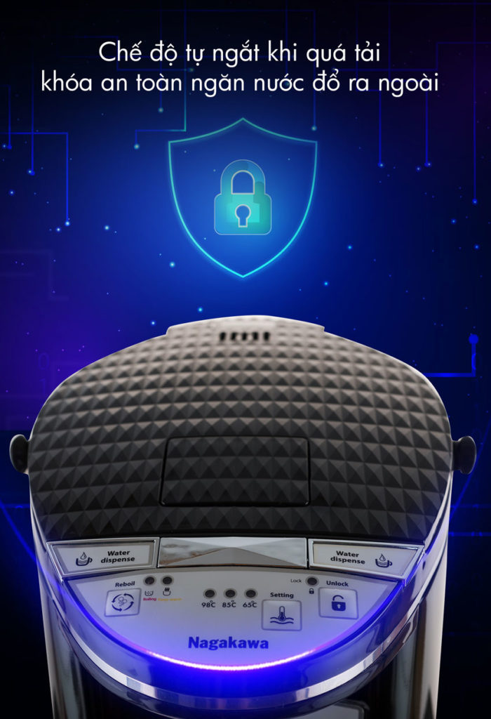 Bình thủy điện 4 lít Nagakawa NAG0404 sản phẩm chất lượng