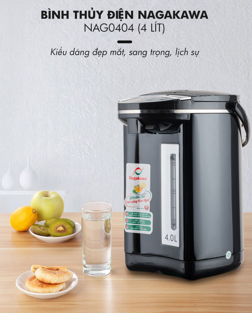 Bình thủy điện 4 lít Nagakawa NAG0404 sản phẩm chất lượng