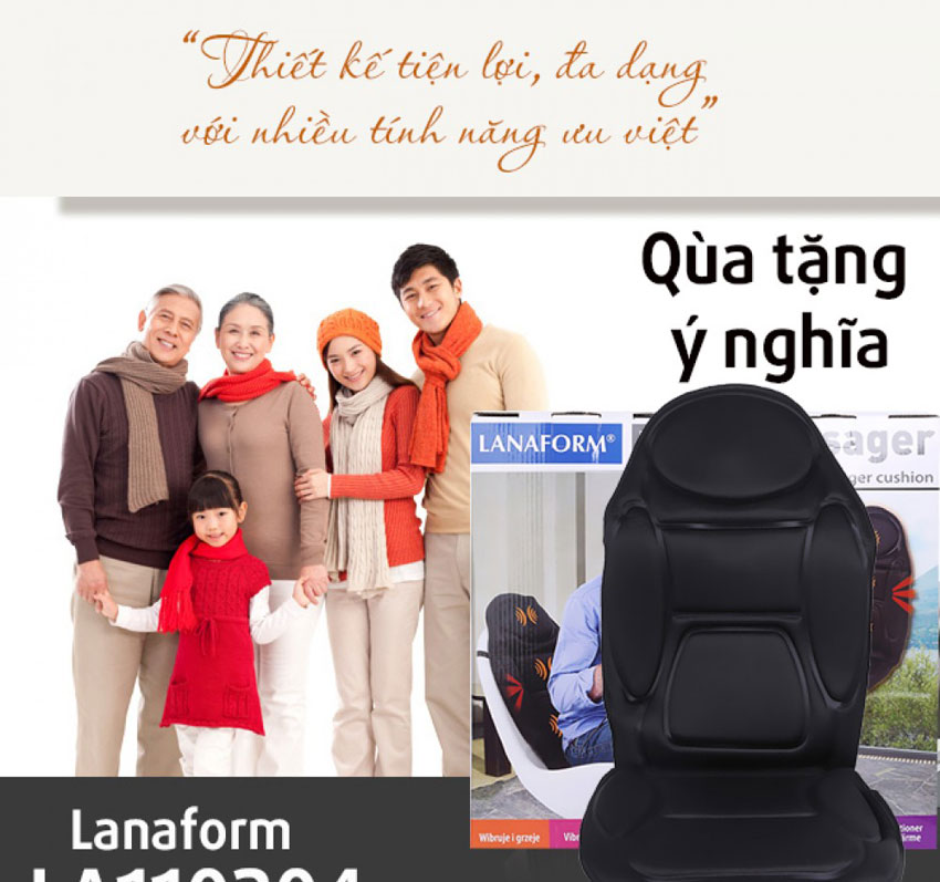 Đệm massage ô tô Lanaform LA110304 có tốt không