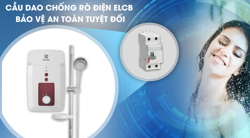 Máy tắm nước nóng Electrolux EWE451GX-DWR an toàn khi sử dụng