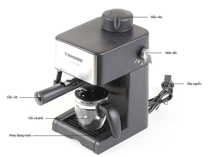Máy pha cà phê Espresoss Tiross TS621 có đặc điểm gì nổi bật