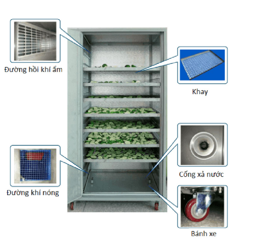 Máy sấy lạnh Ánh Dương AD1 sấy số lượng lớn thực phẩm