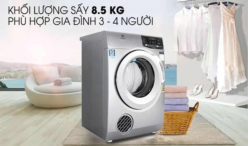 Máy sấy quần áo Electrolux dưới 10 triệu đồng