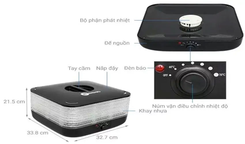 Top 4 máy sấy thực phẩm đáng mua nhất