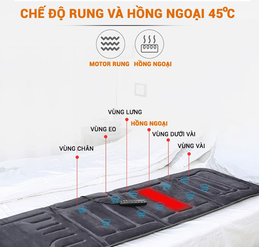 Nệm massage toàn thân Perfect US 801 chăm sóc sức khỏe của bạn