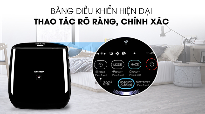 Máy lọc không khí và bắt muỗi Sharp FP-JM30V-B có tính năng gì nổi bật 
