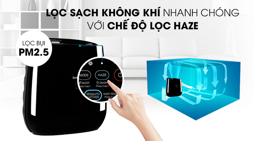 Máy lọc không khí và bắt muỗi Sharp FP-JM30V-B có tính năng gì nổi bật 
