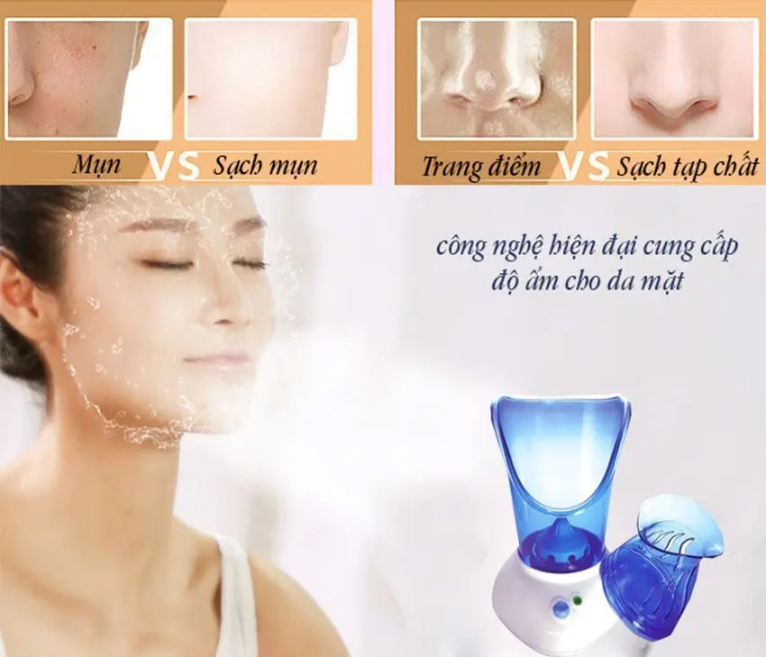 5 tác dụng tuyệt vời của máy xông hơi da mặt có thể bạn chưa biết