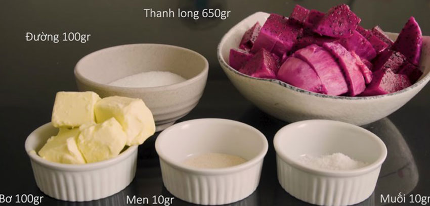 3 Cách làm bánh mì thanh long cực ngon, màu cực đẹp