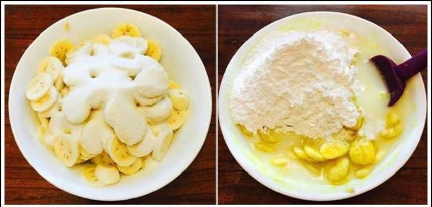 2 cách làm bánh chuối hấp nước cốt dừa bằng nồi cơm điện