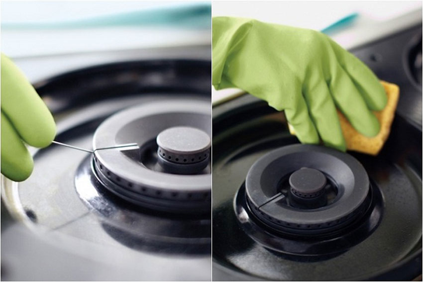 2 cách làm sạch kiềng bếp gas hiệu quả