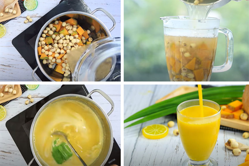 2 Công thức làm sữa bí đỏ tăng cân cho người gầy