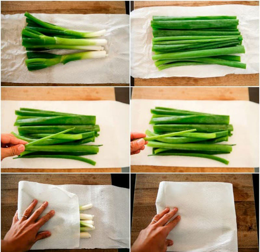 4 cách bảo quản hành lá trong tủ tươi lâu