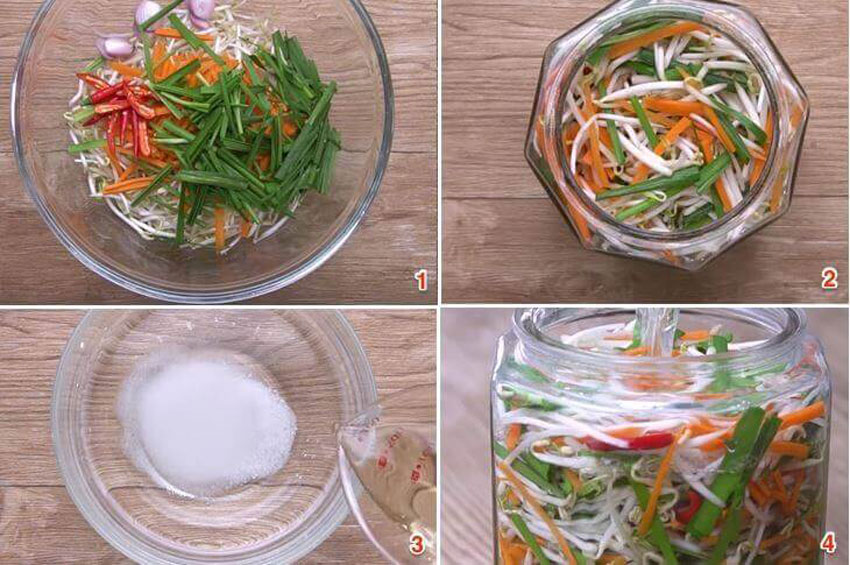 3 cách làm dưa giá hẹ tại nhà cực đơn giản