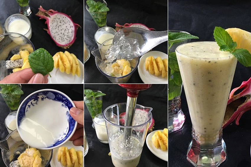 6 cách làm sinh tố thanh long đẹp da