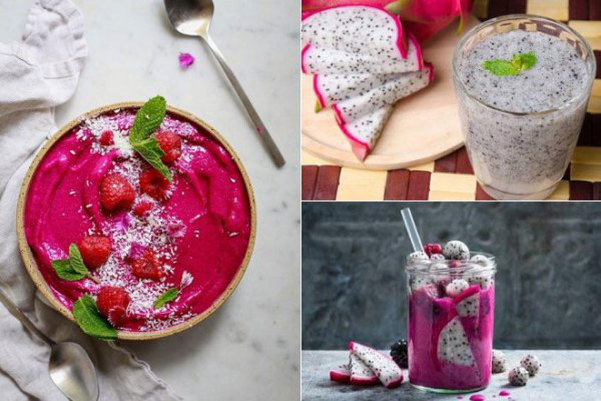 6 cách làm sinh tố thanh long đẹp da