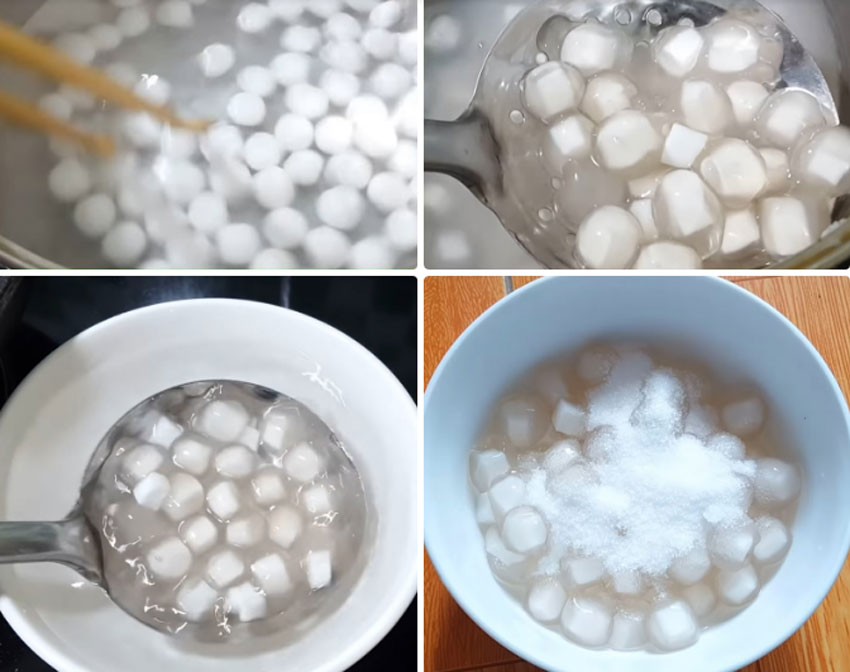 2 công thức làm trân châu dừa cực hấp dẫn