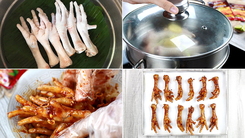 4 món chân gà nướng cực ngon