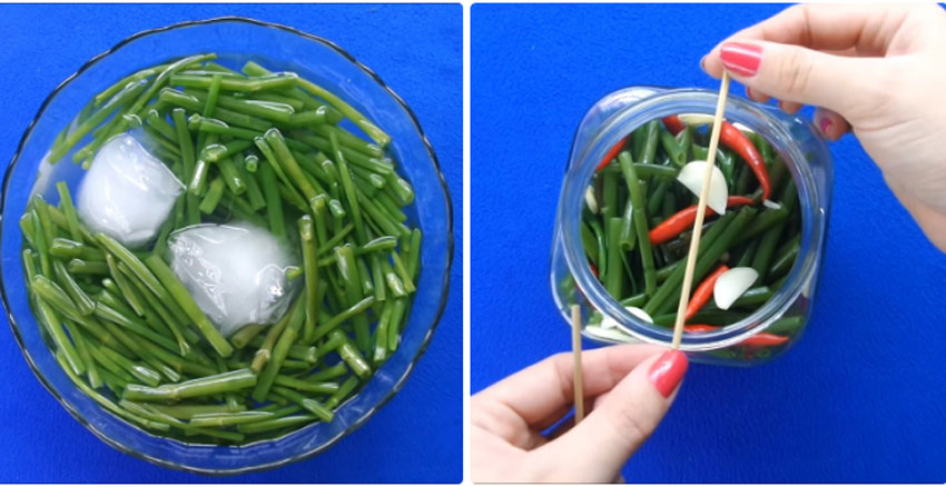 2 cách làm rau muống ngâm chua ngọt cực ngon