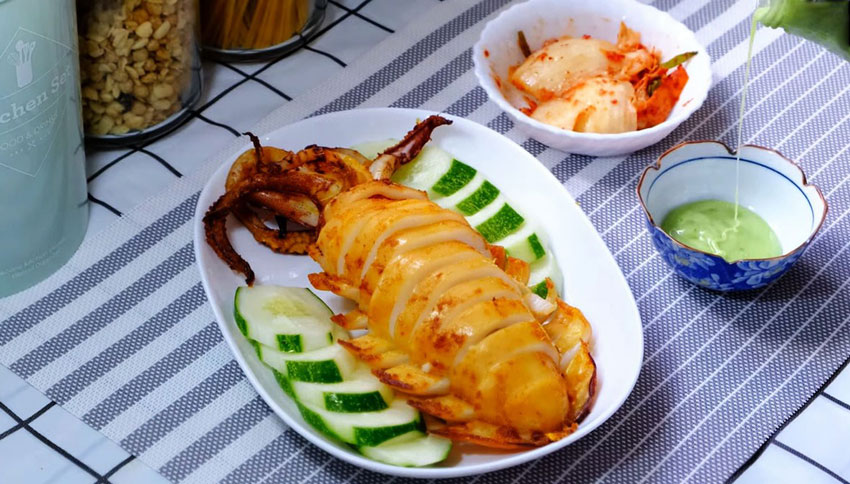 3 cách làm mực nướng bằng nồi chiên không dầu