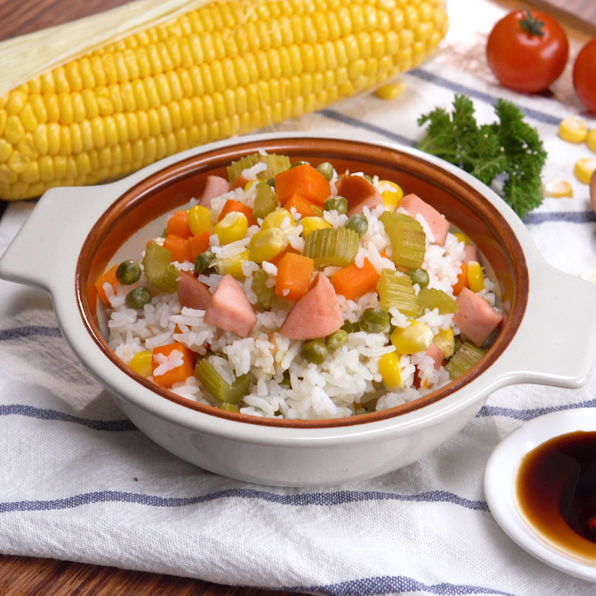 3 cách làm cơm trộn bằng nồi cơm điện cực ngon 