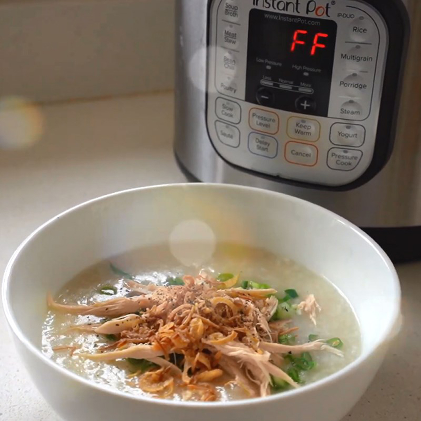 3 điều cần lưu y khi nấu cháo bằng nồi áp suất