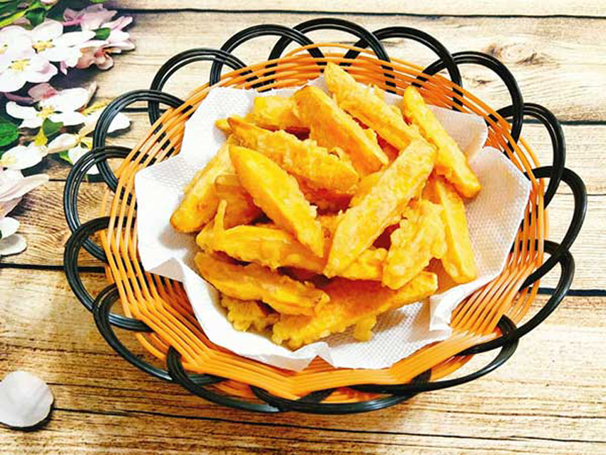 3 cách làm khoai lang chiên ăn vặt cực mê
